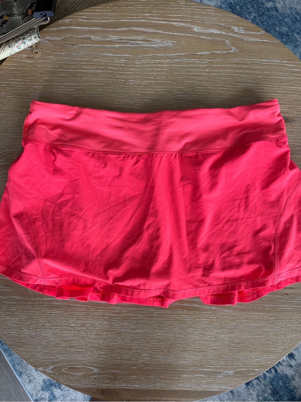 Lululemon Athletic Skort Pink Women's 12 Short Stretch Tennis Golf Zip Pocket